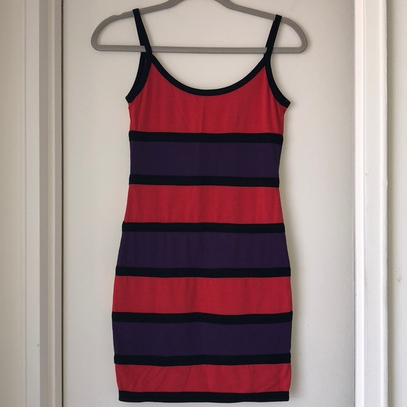 BLQ.MKT stripe dress with a dip on the back - Picture 2 of 3